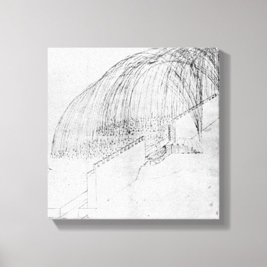 Mortars, die Steine über eine Wand in eine Festung Leinwanddruck (Vorderseite)