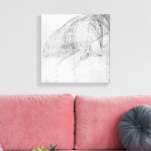 Mortars, die Steine über eine Wand in eine Festung Leinwanddruck (Insitu (Wohnzimmer))