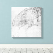 Mortars, die Steine über eine Wand in eine Festung Leinwanddruck (Insitu (Holzboden))