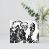 Morte Chama Postkarte (Stehend Vorderseite)