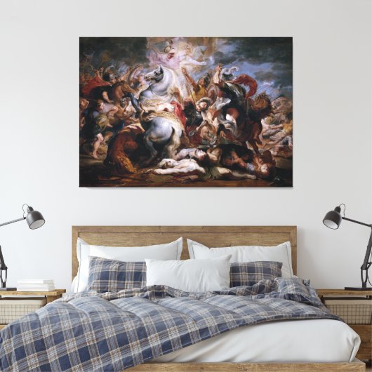 Morte di Decio Mure (Bozzetto) von Peter Paul Rube Leinwanddruck (Insitu (Schlafzimmer))