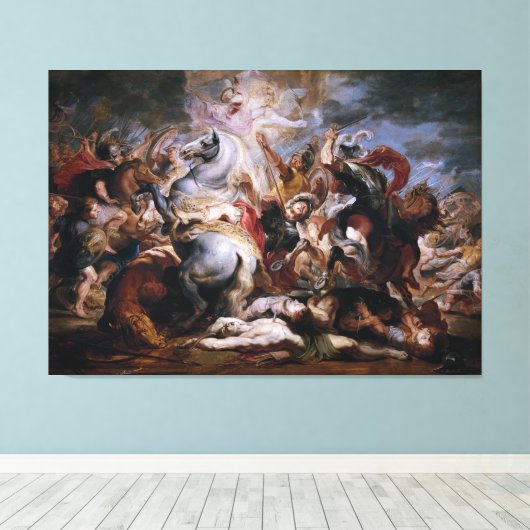 Morte di Decio Mure (Bozzetto) von Peter Paul Rube Leinwanddruck (Insitu (Holzboden))