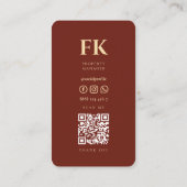 Mortgage Broker Realtor Elegante Visitenkarte (Rückseite)