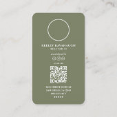 Mortgage Broker Sage Realtor Foto Modernes Visitenkarte (Rückseite)