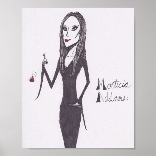 Morticia Addams Poster (Vorne)