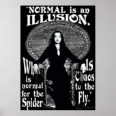 Morticia AddamsNormal ist eine Illusion Poster (Vorne)