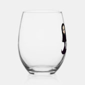 Morticia Obsessegiertes Weinglas Weinglas Ohne Stiel (Rechts)