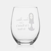 Morticia, wenn er zu Weinglas Gewollt hat Weinglas Ohne Stiel (Rückseite)