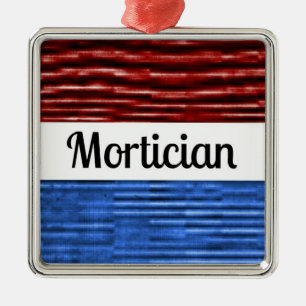 Mortician Patriotic Christmas Ornament