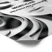 Mortician Studio Eyelash Silver Gray Danke Poster (Ecke)