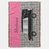 Mortician Woven Blanket Pink Decke (Vorderseite Vertikal)