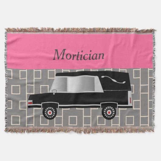 Mortician Woven Blanket Pink Decke (Vorderseite)