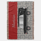 Mortician Woven Blanket Red Decke (Vorderseite Vertikal)