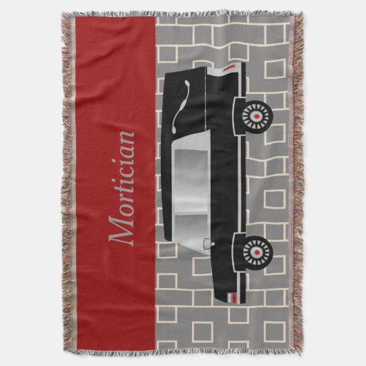 Mortician Woven Blanket Red Decke (Vorderseite Vertikal)