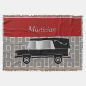 Mortician Woven Blanket Red Decke (Vorderseite)