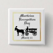Mortikertasten der Hearse-Silhouette Button (Vorderseite)