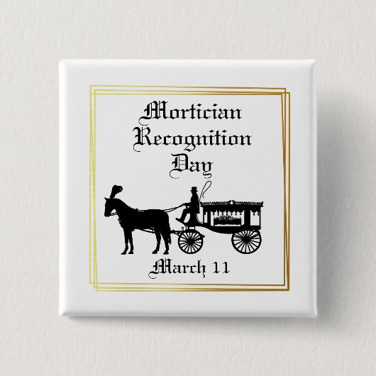Mortikertasten der Hearse-Silhouette Button (Vorderseite)