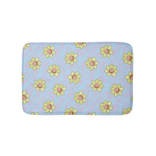 Morty Blume Pattern Badematte (Vorderseite)