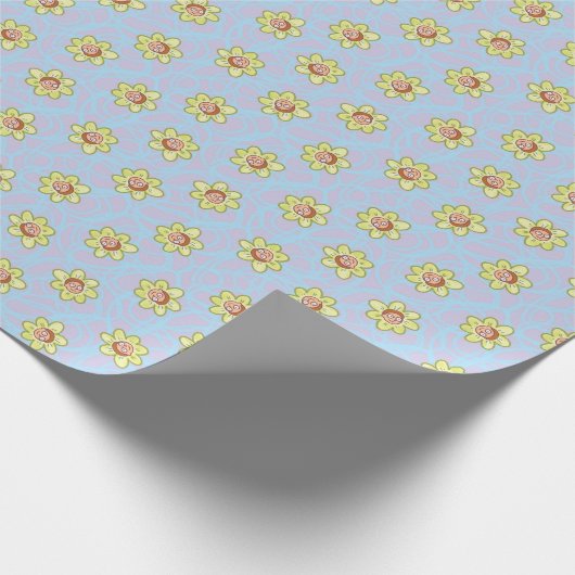 Morty Blume Pattern Geschenkpapier (Ecke)