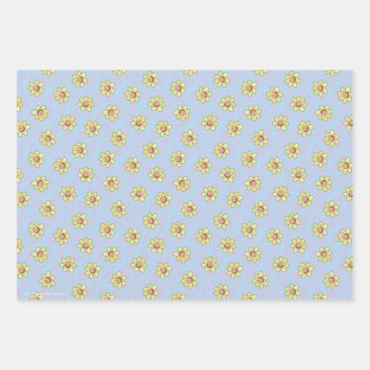 Morty Blume Pattern Geschenkpapier Set (Vorderseite 3)