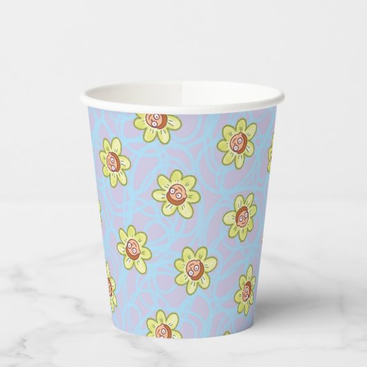 Morty Blume Pattern Pappbecher (Links)