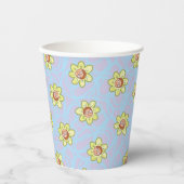 Morty Blume Pattern Pappbecher (Vorderseite)