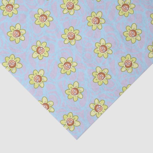 Morty Blume Pattern Seidenpapier (Ausschnitt)