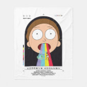 Morty Goodbye Moonmen Zitat Graphic Fleecedecke (Vorderseite)
