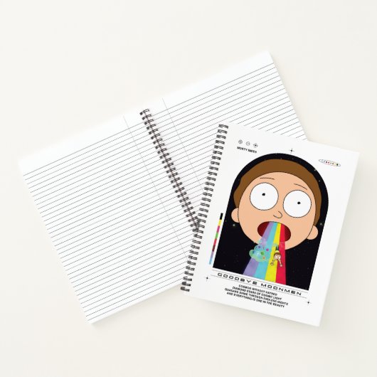 Morty Goodbye Moonmen Zitat Graphic Notizblock (Innenseite)