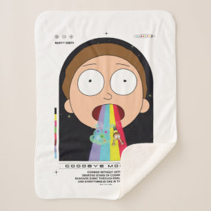 Morty Goodbye Moonmen Zitat Graphic Sherpadecke