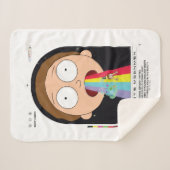 Morty Goodbye Moonmen Zitat Graphic Sherpadecke (Vorderseite (Horizontal))
