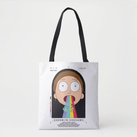 Morty Goodbye Moonmen Zitat Graphic Tasche (Vorderseite)
