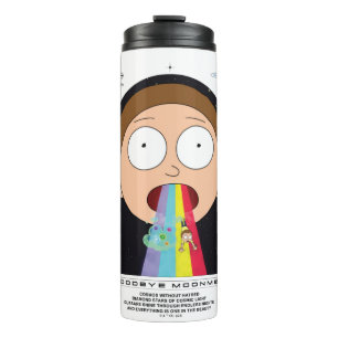Morty Goodbye Moonmen Zitat Graphic Thermosbecher