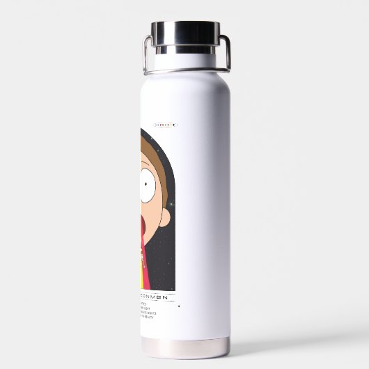Morty Goodbye Moonmen Zitat Graphic Trinkflasche (Rückseite)