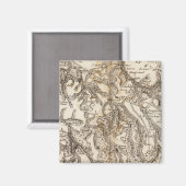 Morvan Atlas Karte Magnet (Vorderseite/Rückseite)