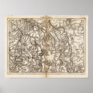 Morvan Atlas-Karte Poster