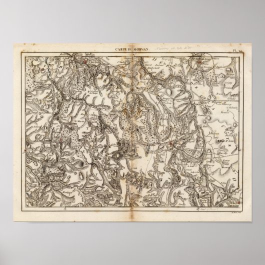 Morvan Atlas Karte Poster (Vorne)