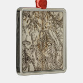 Morvan Atlas Karte Silbernes Ornament (Rechts)