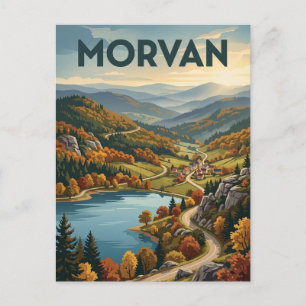 Morvan Regionaler Naturpark Frankreich Postkarte