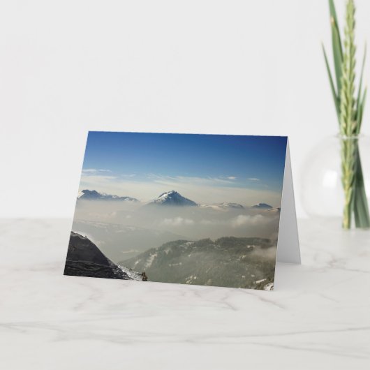 Morzine France Feiertagskarte (Vorderseite)