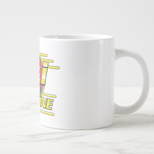 Morzine France Ski 80er Logo Jumbo-Tasse (Rechts)