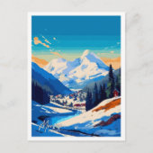 Morzine Frankreich Kunst, Dichtung und Musik Postkarte (Vorderseite)