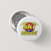Morzine Frankreich Ski 80er Logo Button (Vorne & Hinten)