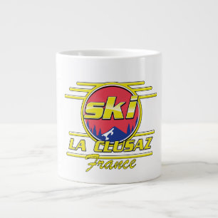 Morzine Frankreich Ski 80er Logo Jumbo-Tasse