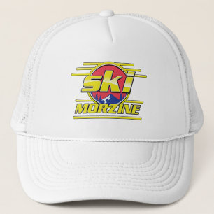Morzine Frankreich Ski 80er Logo Truckerkappe