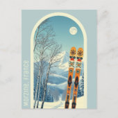 Morzine Frankreich Ski-Postkarte Postkarte (Vorderseite)