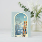 Morzine Frankreich Ski-Postkarte Postkarte (Stehend Vorderseite)