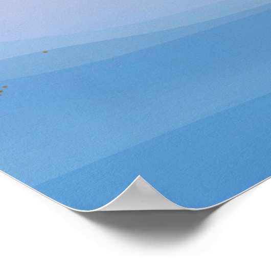 Morzine, französisches Alpenposter Poster (Ecke)