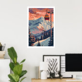 Morzine Kunstposter - Skiplakat 1 Poster (Heimbüro)