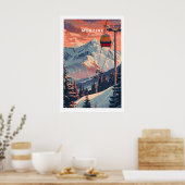 Morzine Kunstposter - Skiplakat 1 Poster (Küche)